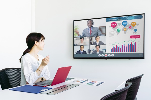 video-conference-concept-teleconference-webinar-online-seminar-picture-id1244480106